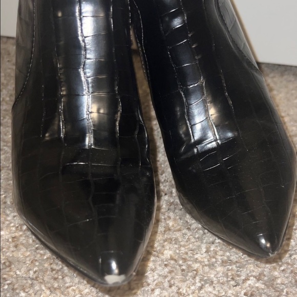 croc embossed boots - Picture 4 of 4